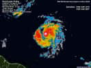 L'ouragan Katia, de catégorie 1, s'est formé dans l'Atlantique et se dirige vers les côtes des Caraïbes, mais ne semble pas menacer les populations. &copy; wunderground.com