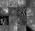Quelques-unes des vues lunaires réalisées au cours des six premiers mois de la mission LRO par les caméras à bord de la sonde. Crédit Nasa/GSFC/ASU

