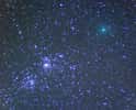 Le 7 octobre, la comète 103P/Hartley 2 rendait visite au double amas de Persée. © Toni Scarmato