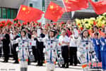 À la fin de cette décennie, des astronautes européens pourraient bien voler à bord de capsules chinoises Shenzhou avec comme destination probable des modules chinois en orbite. © CNSA