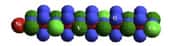 La molécule d'oxyde de Nickel dans la céramique YBaNiO5 étudiée (Crédit :London Centre for Nanotechnology).
