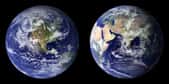 Vue de l’espace, la planète Terre apparaît essentiellement bleue. Différents phénomènes physiques entrent en jeu. © Nasa, Wikimedia Commons, DP