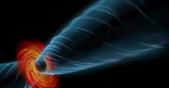 Des astronomes de l’université de Waterloo (Canada) montrent l’anneau de photons qui entoure le trou noir supermassif au cœur de la galaxie M87. © Université de Waterloo