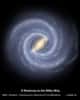 Une vue d'artiste de la nouvelle Voie Lactée. Crédit : Robert Hurt (SSC/JPL/Caltech)