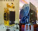 Les satellites de télécommunications W3 (à gauche) et BSat-3B seront lancés ce soir par une Ariane 5. Ce sera le 53e lancement d'une Ariane 5.© Thales Alenia Space pour W3 et Lockheed Martin Commercial Space System pour BSat-3b