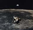 Le module lunaire d'Apollo 11 après la séparation. © Nasa