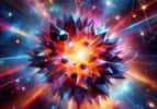 Illustration d'une explosion d'étoile. © LS, Bing designer 2024, Microsoft corporation