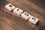 Représentation du terme « blog » à l'aide de dominos. © Firmbee, Pixabay 