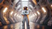 Demain, les astronautes européens pourraient porter des combinaisons intra-véhiculaire réalisées par le Cnes, Spartan Space, Decathlon et le Medes. © Tim Bird, Adobe Stock