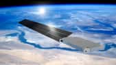 Les satellites de la future constellation de CTO auront un profil aérodynamique très inhabituel. © Constellation Technologies &amp; Operations