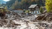 Certains villages des Pyrénées ont été engloutis sous la boue (image générée par l'intelligence artificielle).  © r Jiranun, Adobe Stock