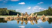 Le Bassin d'Apollon du château de Versailles représente le dieu grec sortant de l'eau dans un chariot tiré par quatre chevaux. © gags9999, Wikimedia Commons,&nbsp;CC by&nbsp;2.0