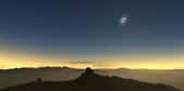 Illustration de l'éclipse totale du Soleil du 2 juillet vue de l'observatoire de La Silla, au Chili. © ESO
