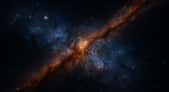 Illustration d'une galaxie naine générée à l'aide d'une IA. © XD, ChatGPT