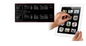 L'interface utilisateur du système d'exploitation MS-Dos (à gauche) et du logiciel système iOS de l'iPad (à droite). © Licence CC (MS-Dos)/Apple (iPad)/Montage Futura-Sciences