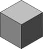 Cube en perspective isométrique. © Christophe Dang Ngoc Chan, Wikipédia DP