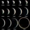 Phases de Vénus et évolution de son diamètre apparent. © Wikipédia, Statis Kalyvas - VT-2004 programme