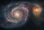 NGC 5194, l'un des 13.000 objets du New General Catalogue, est plus connu sous le nom de M 51, la Galaxie du Tourbillon     