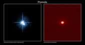 Les plutoïdes Pluton et Eris avec leurs satellites. Crédit : IAU