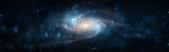 Illustration d'une galaxie spirale comparable à la nôtre, basée sur une image prise par le télescope spatial Hubble.&nbsp;© Tryfonov, Adobe Stock