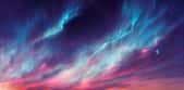 Illustration de nuages iridescents. © vuang, Adobe Stock