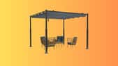 Pergola rétractable Vounot : transformez votre extérieur avec style et profitez d'un espace ombragé en toute simplicité. © Cdiscount