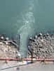Rejet d’eau chaude d’une centrale électrique dans la baie de San Francisco. © Dragons Flight, Wikimédia GFDL 1.2