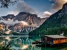 Lac des Braies au Tyrol - Patrimoine mondial de l'UNESCO