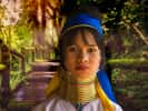 Ethnie Padaung : « femme girafe » originaire du sud du Myanmar (ex-Birmanie)