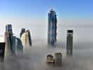 Les Emirates Towers deux tours jumelles, Dubaï, aux Émirats arabes unis.