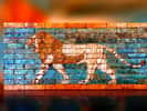Babylone, le lion passant décoration en briques à glaçure