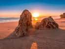 Portugal, coucher de soleil sur l'Algarve