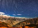 Filés d'étoiles dans le Langtang National Park au Népal