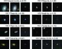 Un échantillon de huit supernovae parmi les 1.824 découvertes par le télescope Subaru. Chaque supernova est décrite en trois images : avant l'explosion (à gauche), pendant (au milieu) et la supernova elle-même (à droite, différence entre les deux images précédentes). © Naoki Yasuda et al., Publications of the Astronomical Society of Japan, 2019