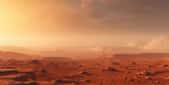 L'existence d'une alternance de saisons sèches et humides aurait pu favoriser l'apparition de la vie sur Mars. Image générée par une IA. © Marco Attano, Adobe Stock