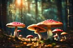 Une variété de champignons toxiques, dont l'Amanite phalloïde et l'Amanite panthère, peuvent causer des symptômes graves en cas d'ingestion imprudente. © MuhammadShoaib, Adobe Stock