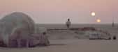 Image mythique des couchers de soleils sur Tatooine. © Lucasfilm