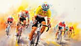 Les performances du vainqueur du tour de France interrogent. © Bargais, Adobe Stock (Illustration du tour de France réalisée par IA.)