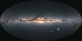 Les étoiles dans la Voie lactée vues par Gaia. © ESA