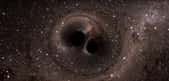 Est-ce que les trous noirs qui ont fusionné à 1,3 milliard d’années de la Terre et qui ont été détectés par Ligo en septembre 2015 étaient des trous noirs primordiaux ? C’est possible et dans ce cas, nous devrions observer d’autres cas similaires. © Nasa