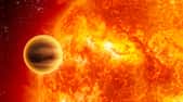 Illustration de 51 Pegasi b, la première exoplanète découverte. Deux fois moins massive que notre Jupiter, elle gravite en seulement 4,2 jours autour de son étoile qui ressemble au Soleil. Un monde surprenant, tout comme les 2.000 autres d’ores et déjà découverts. © Nasa, JPL-Caltech