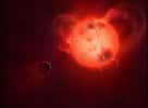 Considérée comme une candidate très prometteuse depuis sa découverte en janvier 2015, Kepler 438b est une jumelle de la Terre vraisemblablement stérilisée par les turbulences violentes et récurrentes de son étoile, une naine rouge. © Mark A Garlick, University of Warwick
