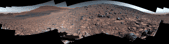 Panorama de Gediz Vallis Ridge pris par Curiosity © Nasa, JPL-Caltech, MSSS