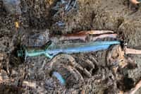 L'épée trouvée dans la tombe de Nördlingen, en Allemagne, datant de l'âge du bronze. © Dr. Woidich, Sergiu Tifui