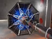 Le bouclier thermique Adept testé au sol.&nbsp;© NASA / Centre de recherche Ames