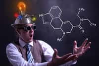 Les effets du LSD peuvent mettre des heures à disparaître, car la molécule de cette substance se&nbsp;coince&nbsp;dans les récepteurs de la&nbsp;sérotonine. © artefacti, Adobe Stock