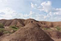 La formation Omo Kibish est le site éthiopien qui a révélé la présence du plus ancien H. sapiens connu, sous une couche de cendres volcaniques. © Céline Vidal