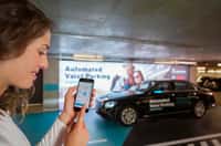 Le service de valet de parking autonome de Bosch et Mercedes-Benz. © Mercedes-Benz