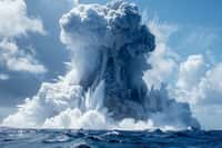 Une nouvelle étude aurait identifié le processus à l'origine de l'explosion du volcan sous-marin Hunga Tonga. © Sandu, Adobe Stock