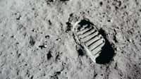 Une empreinte de pas de Buzz Aldrin sur la Lune. © Nasa